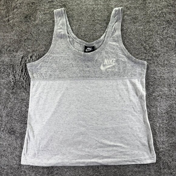 Nike Colorblock Womens Tank Sz L Gray - Picture 1 of 9